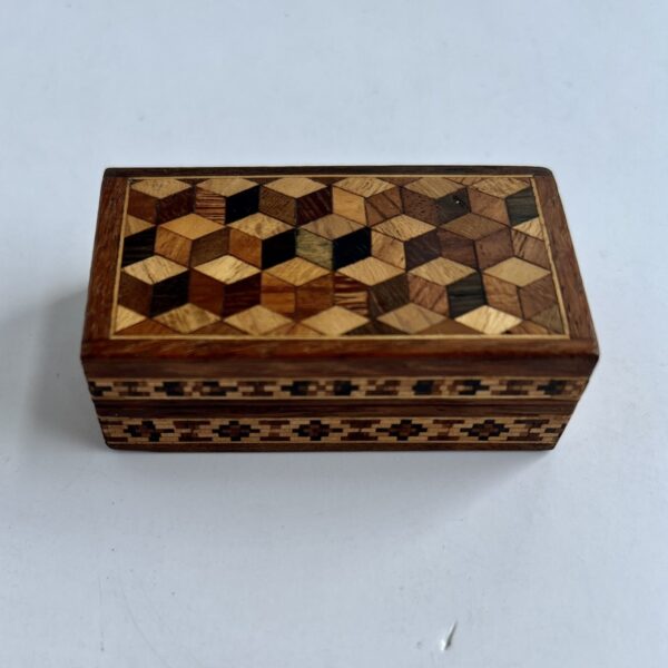 tunbridge ware pin box Tunbridge Ware