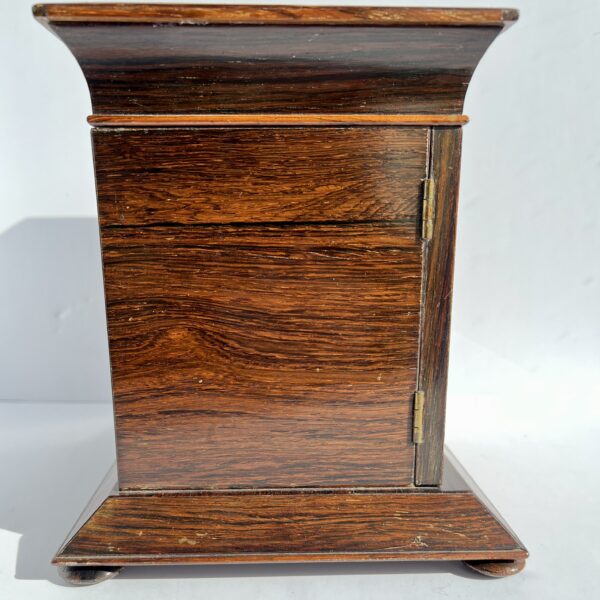 tunbridge ware jewellery cabinet, side view