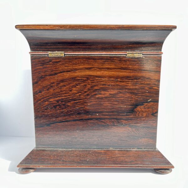 tunbridge ware jewellery cabinet, mahogany sides